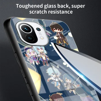  Anime Genshin Vpliv vitrina Za Xiaomi Mi Poco X3 NFC M4 Pro M3 11T F3 11 Lite Opomba 10T 10 9T Lupini Kaljeno Telefon Kritje Sac