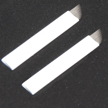  50pcs visoke kakovosti tebori 12 pin stalno ličila priročnik obrvi vezenje microblading rezila za prodajo