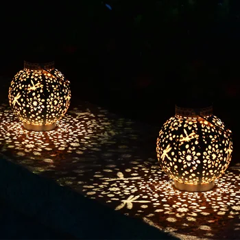  Sončne Prostem Luči Retro Viseče Luči Za Dvorišču, Drevesa, Ograje Teras Krajine Z Ročajem vodoodporna LED Svetilke Vrt Dekoracijo