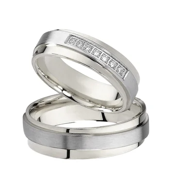  Nikoli ne zbledi ročno moški in ženska, poročni prstani set za pare titana nakit Zavezništvo LJUBEZEN zveze obroč