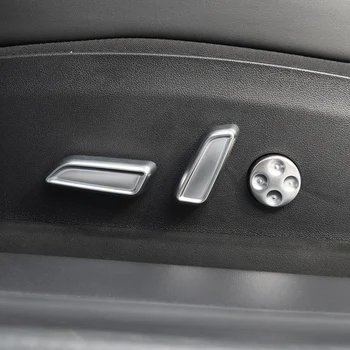  Primerna Za Tesla Model 3 Gumb Sedež Prilagoditev Stikalo Notranje Zadeve Okvir Nalepke Kritje Trim Ploščo Silver Plated
