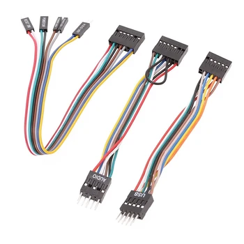  Primerna za Lenovo matične plošče z Rednim Ohišje Lenovo Prenos Napeljave Switch Kabel, USB Kabel, Audio Kabel 3Pcs