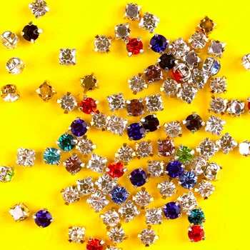  Mix Barve Diamantov, Kamni In Kristali Za Needlework Sew Na Okrasnih Za Oblačila Strass Obrti Kamen Pribor Za Oblačila