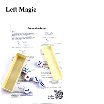  Super kocka magic trick Napoved Dices normalno kocke, šest kocke napoved polje 6 die flash spremeniti spreminjanje učinek close up magic