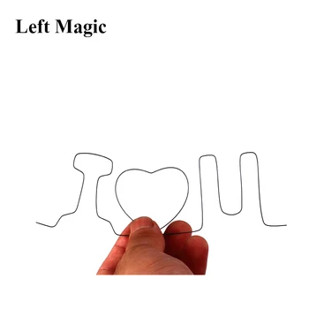  1pcs /veliko Vroče prodaje sihir Pomnilnik železne žice I love U - I love you čarovniških trikov magic show close up magic iluzijo E3103
