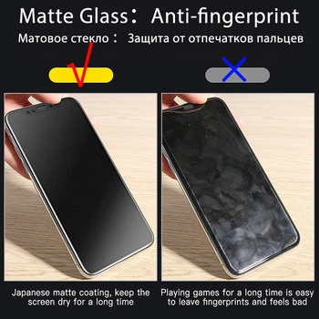 Mat Anti-fingerprint Kaljeno Steklo Za Iphone 12 13 Mini 11 Pro Max X XR XS 6 6S 7 8 Plus 10 Screen Protector Zaščitno folijo