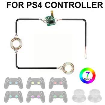  Brezžični Ročaj LED Luči Plošča za Xbox Analognega Thumbsticks Palčko, Kape DIY Za PS4 Playstation 4