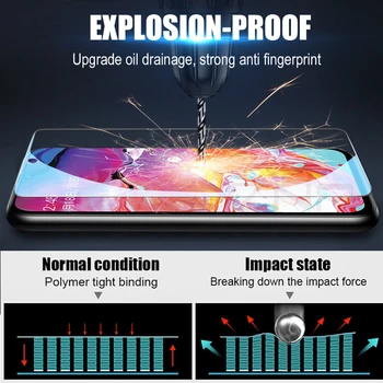  2Pcs za Samsung Galaxy A01 A11 A21 A21S A31 A41 A50 A51 A60 A71 A80 A91 kaljeno steklo telefon zaslon patron zaščitno folijo
