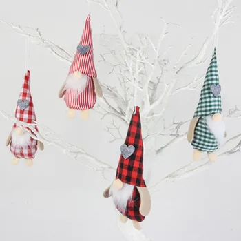  Božič Brezosebna Gnome Santa Božič Visi Drevo Ornament Lutka Dekoracijo Za Dom Navidad Obesek Darila Srečno Novo Leto 2022