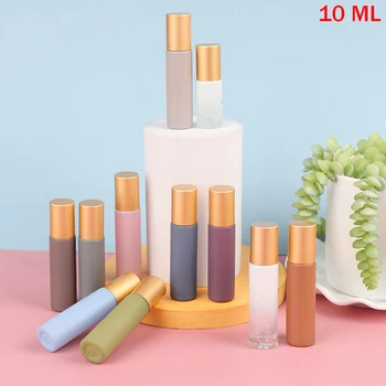  10 ML Steklene Eterično Olje Roll Na Steklenice, Kovinski Valj Žogo Parfum Aromaterapija za mešanje izdajanje masažna olja