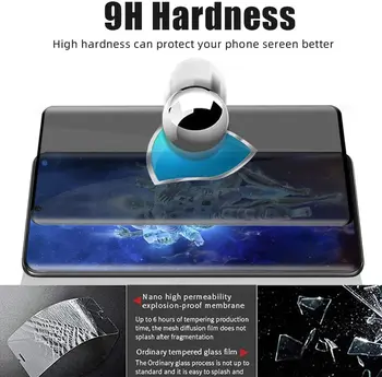  Anti-Spy Zasebnosti Screen Protector za Popolno Zajetje, Kaljeno Steklo+Objektiv Kamere Protector For Samsung galaxy S20 Ultra/S20+ Plus/S20