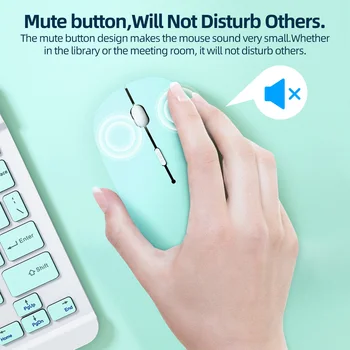  Bluetooth Miško Za iPad, Samsung, Lenovo, Huawei Android, Windows Tablet Baterije Brezžična Miška Za Prenosni Računalnik