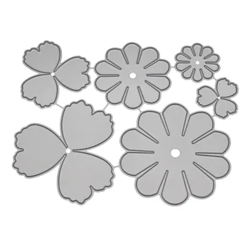  3D Cvetje Rezanje Kovin Matrice In Žigov Za DIY Scrapbooking Kartico, zaradi Česar Album Matrica Reliefi Obrti Cvet Cvet Umre