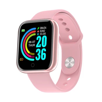  Y68 Pametno Gledati Moške Ročne ure Smartwatch Elektronska Ura Fitnes Monitor Moške, Darilo Reloj inteligente za Huawei Relogio 1.44