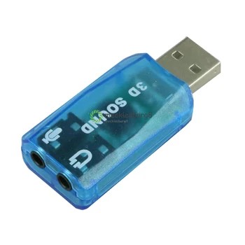  CM108 Čipov USB 2.0 3D ZVOČNO KARTICO ADAPTER VIRTUALNI 5.1 KANALNI Zvok Progi