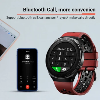  GEJIAN Novo Pametno Gledati Moške Bluetooth Klic Polni, Zaslon na Dotik, 8G Pomnilniško Kartico Glasbe IP67 Nepremočljiva Luksuzni Šport Smartwatch Moške