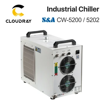  Cloudray S&A CW5200 CW5202 Industriji Zraka, Vode Chiller za CO2 Laser Graviranje Rezanje Hlajenje 150W Laser Cev
