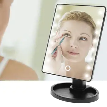  Profesionalni LED Zaslon na Dotik Ličila Ogledalo Moda Ogledalo Z 16/22 LED Luči 180 Stopinj Nastavljiv Tabela Make Up Ogledalo Vroče