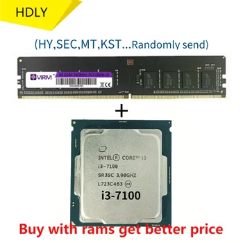  DDR4 4G 2400Mhz z i3 7100 3.9 GHz, 3M 2 Jedro 4 Nit 51w LGA 1151 Procesor desktop ddr3 ram pomnilnika i3-7100