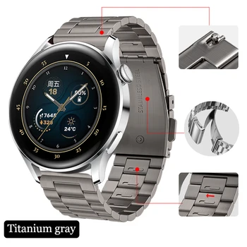  Pazi, Trak Za Huawei Watch 3 Pro iz Nerjavečega Jekla Correa Kovinski Watch Band za GT 2 Pro Magic 2 GT2e manžeta Smart Watchband