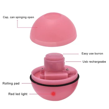  Smart Skoki Žogo USB Električni Pet Igrače Čarobno Roller Ball Mačka LED Tekoči Flash Žogo Samodejno Obračanje Igrača Za Mačke, Pes Otroci