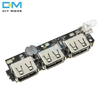  5V 1A 1.5 2.1 3 USB Power Bank Polnilnik Vezje pospešiti Povečanje Moči Modul + 5S 18650 Li-ion Ohišje Lupino DIY Komplet Powerbank