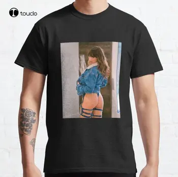  Riley Reid Asss Kavbojke Klasičnih T-Shirt Tee Majica