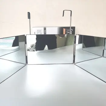  3 Way Mirror Nastavljiv Trifold Ogledalo Sebe Rezanje Lase In Styling DIY Frizuro Orodje Za Kartico Čarobno Pribor Fazi Zrcala
