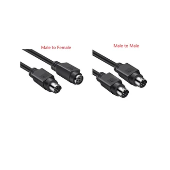  1 kos MD8 Mini Din 8 pin Moški ženski adapter Kabel Priključite Vtičnico conventer PLC Uporaba zaščita žice
