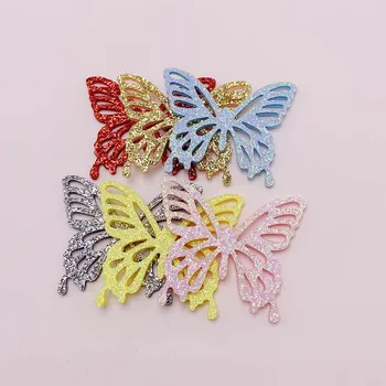  30pcs/veliko 5.5*4.5 cm DIY sijoče metulj oblazinjeni Obliži Appliques za DIY Otrok Lase Posnetek Dodatki