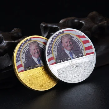  Ameriški 45. Predsednik Donald Adut Zbirateljske pozlačeni Kovanec Ohraniti Ameriki Veliko 2020 Zbirka Spominkov Priložnostni Kovanec