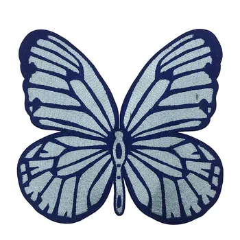  Velik metulj obliž Vezenje Aplicirano Tkanine DIY Dekoracijo Obliži za Plašč Oblačila T-shirt Sew na Nalepke