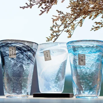  Japonska Tsukiyeye Kobo Ročno Izdelanih Steklenih Madeže Glasno Kozarec Vode Pokal Kozarec Vina Čaj Skodelica Rdeče Vino Kozarec