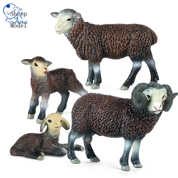  Simulacija Živali Ovce Model Trdne Statične Ovce, Koze, otroška Kognitivne Plastične Igrače Dekorativne Okraske Ročno izdelana Darila