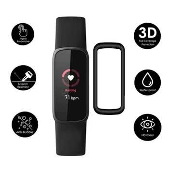  3D Anti-Scratch Film za Varovanje sluha Smartwatch Zapestnica Pribor za Fitbit Luxe Pametno Gledati Zaslon Zaščitna Celoti Pokriva