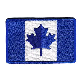  3D Vezenje Kanada Zastavo Značko Obliž Vojske Taktično Enotno Maple Leaf Krpo Jeansa, Oblačila, Nahrbtnik Klobuk dodatna Oprema 8*5 CM