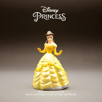  Disney Lepotica in Zver Princesa Belle 9.5 cm lutka Dejanje Slika Anime Mini Zbirka Figur Toy model za darilo otrok