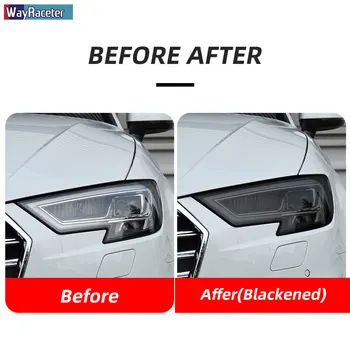  Avtomobilski Žarometi Zaščitno folijo Prozorno Prekajene Black TPU Nalepke Za Audi A3 8V S3 RS3 8Y 2021 2022 S Line Sportback-Na