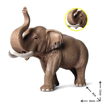  Nova Zasnova Afriki Živali Afriškega Slona, Figurice Simulacije Zoo Živali Sloni Model Figuric Zbiranje Igrač