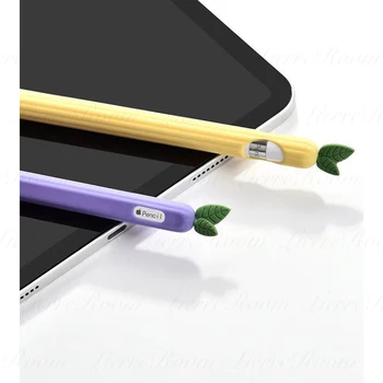  LierreRoom Za Apple Svinčnik Primera 1 2 Generacije Non-slip Silikonski Apple Nib Kritje Pisane Apple Svinčnik Zaščitni Lupini Sadja