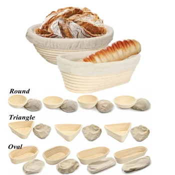  Rattan Kruh Preverjanje Košarico Naravnih Ovalne Rattan Protja Testo Fermentacijo Kvasec Kruh Košarico