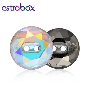  Astrobox 5pcs 12 mm K9 stekla tipa Krog Okrasnih kristalno gumbi Tkanine, Okrasitev/ Oblačila za Šivanje sponke za dodatno Opremo