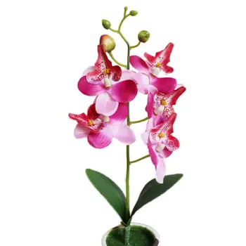  5 Glav Umetno Ponaredek Metulj Orhideja Je Cvet, Ki Je Napolnjena Življenje, Za Hišo Vrt Poroko Dekor Ureditev Cvet Estetske Supplie