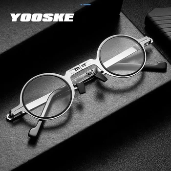  YOOSKE Anti Modra Svetloba Obravnavi Očala Moški Ženske Modni Zložljivi Zlitine Presbyopia Očala Bralec Daljnovidnost Dioptrije +1.0 4.0