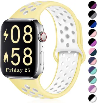  Za Apple watch band 38 mm 42mm 40 mm 44 mm, silikonsko zapestnico zamenjava pasu za Apple iWatch serije 5 4 3 2 1 Sport Edition