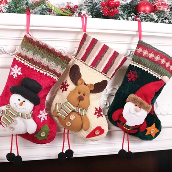 Božič Nogavice, Nogavice Darilo Candy Bag Božični Okraski za Dom Novo Leto 2022 Jelena Žep Visi Božič Drevo Ornament