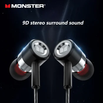  Nova Pošast 60 3.5 mm žično v uho slušalke z mikrofonom za zmanjšanje hrupa, ki je primerna za mobilne telefone in računalnike