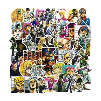  50 Kos/paket Nov Anime Jojos Bizarna Avantura Grafiti Nalepke za Kovček Skateboard Laptop Prtljage Telefon Nalepke Nalepke Igrače