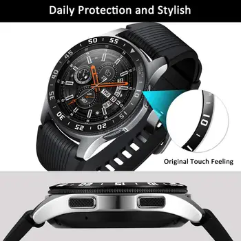  Kovinski Okvir Tesnilo Primeru Steklo Screen Protector Pokrovček Za Samsung Prestavi Galaxy S3 Watch 4 Classic 42mm Huawei Čarobno GT 2 GT2 46mm