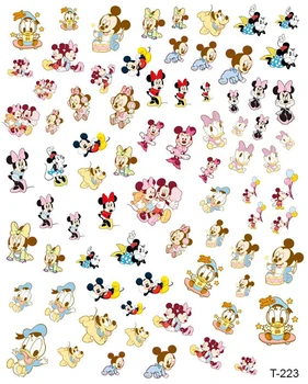  Disney Risanke Nalepke Star Delu Mickey Mouse Šiv Levji Kralj Simba Anime Nohtov Nalepko, Priročnik DIY Disney Nalepke za Nohte